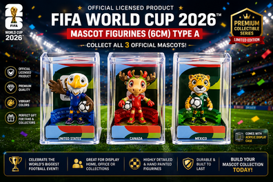 FIFA World Cup 2026™ Official Mascot Figurine Set of 3 with Display Base Stands - 6 CM - TYPE A