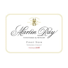 Load image into Gallery viewer, Martin Ray Sonoma Coast Pinot Noir 2018
