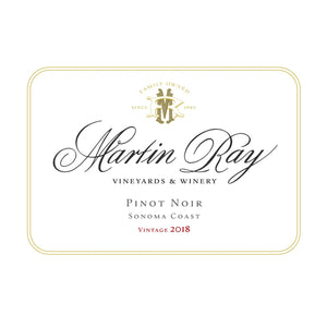 Martin Ray Sonoma Coast Pinot Noir 2018