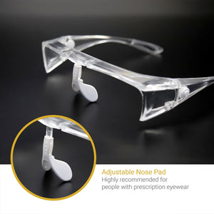 Face Shield + Eye Frame with Adjustable Nose Pads
